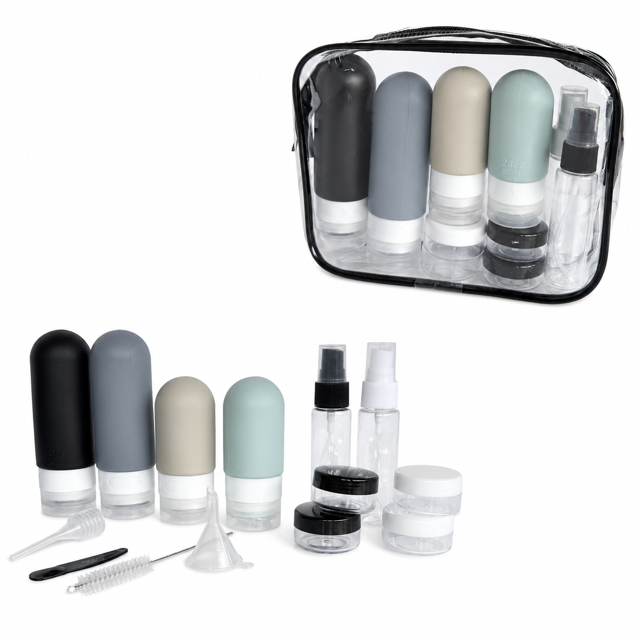 Travel Bottles Set ✨ Portable Skincare Containers 💖