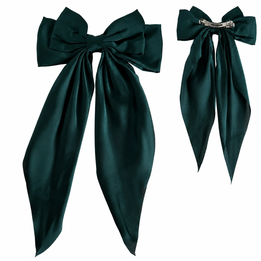 Bow Hair Scrunchie ✨ Elegant Ribbon Hair Tie 🎀