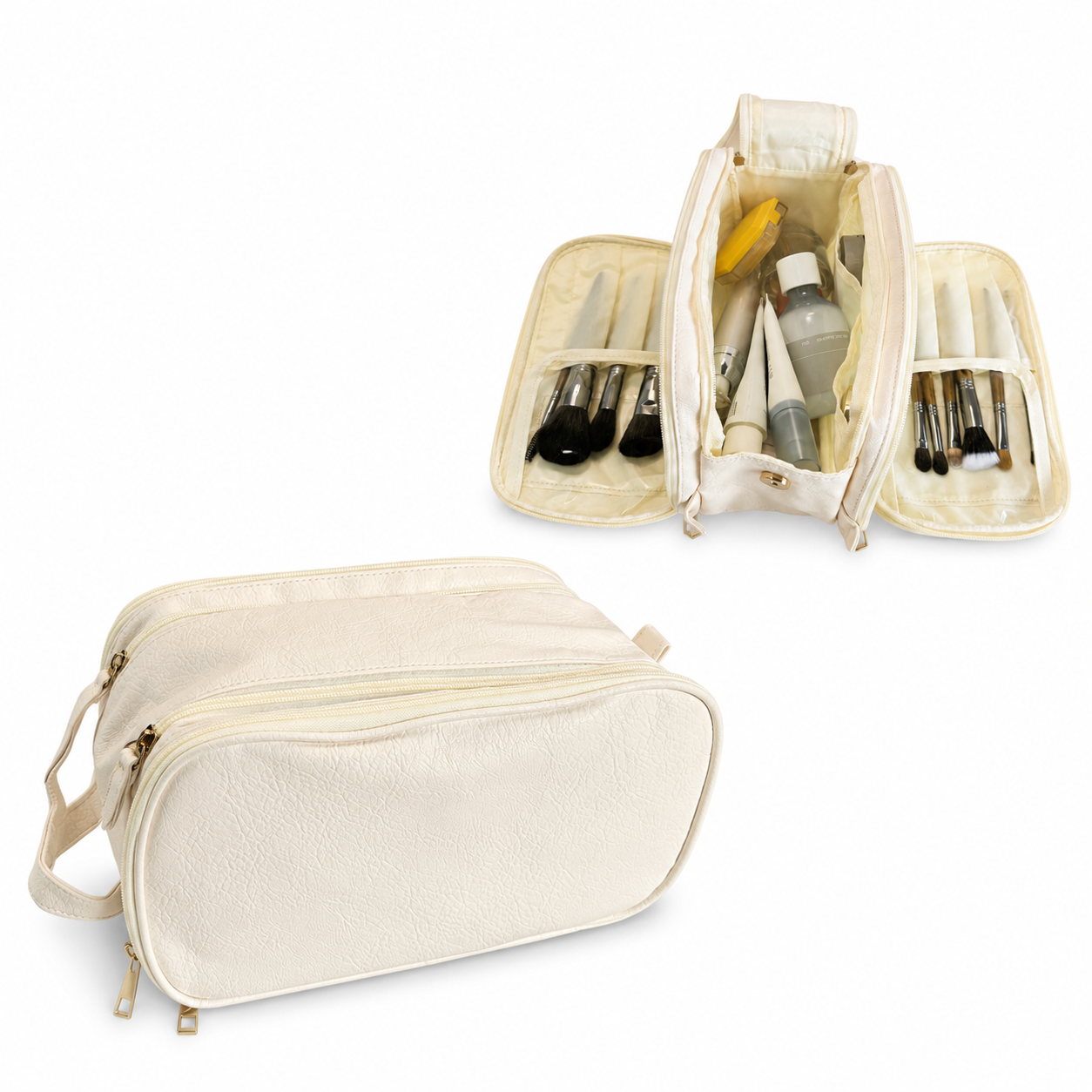 Soft Cosmetic Organizer ✨ Travel Makeup Storage Bag 💖